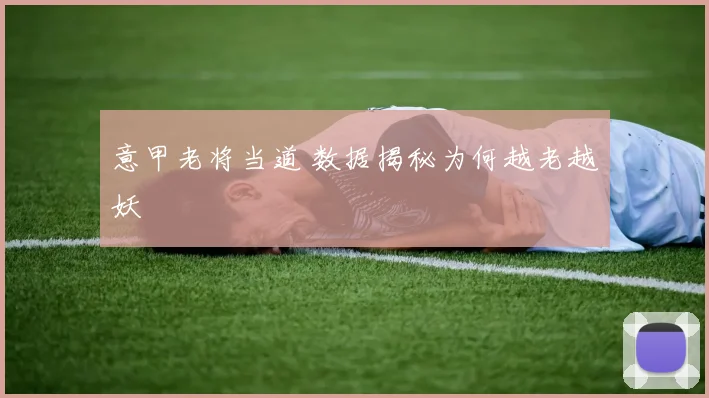 意甲老将当道 数据揭秘为何越老越妖